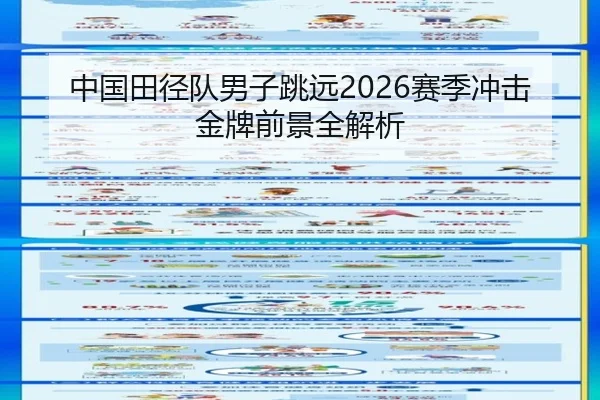 中国田径队男子跳远2026赛季冲击金牌前景全解析